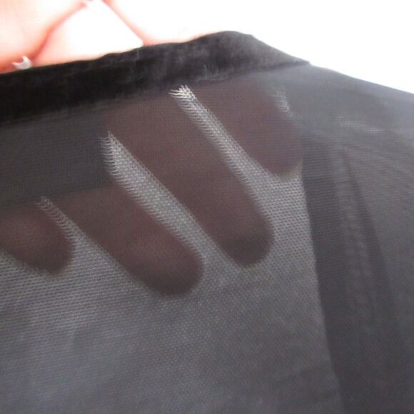 Mod Cloth Cardigan Sheer Ruffle Boho Goth NWT Long Line‎ - Picture 12 of 13